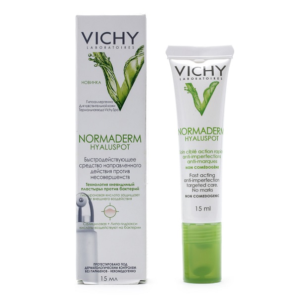 Kem trị mụn trứng cá Vichy Normaderm Hyaluspot Fast Acting Anti Imperfection Targeted Care