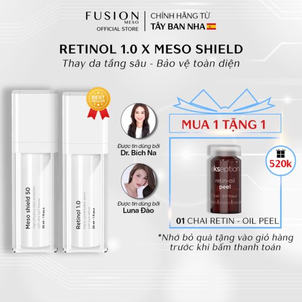 fusion retinol và meso shield
